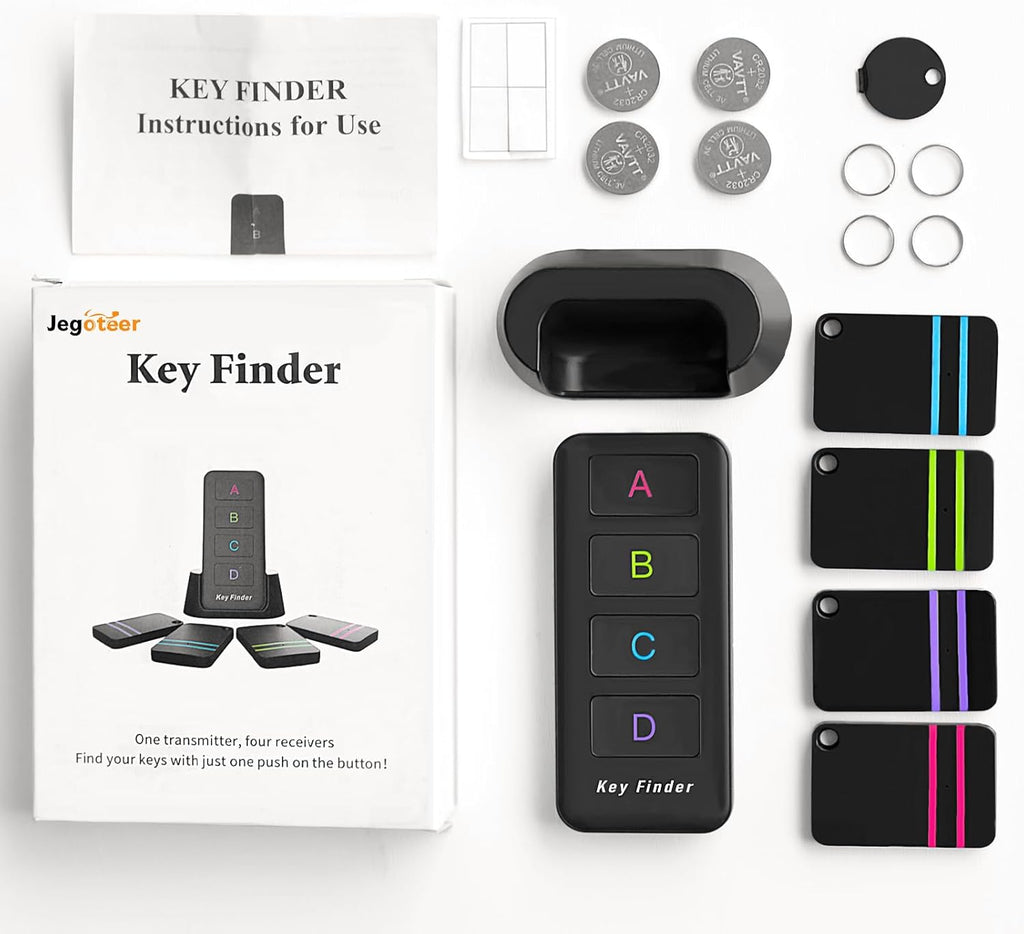 Remote Control Finder, Pack of 4 Find My Keys Device | Stick on Remote ...