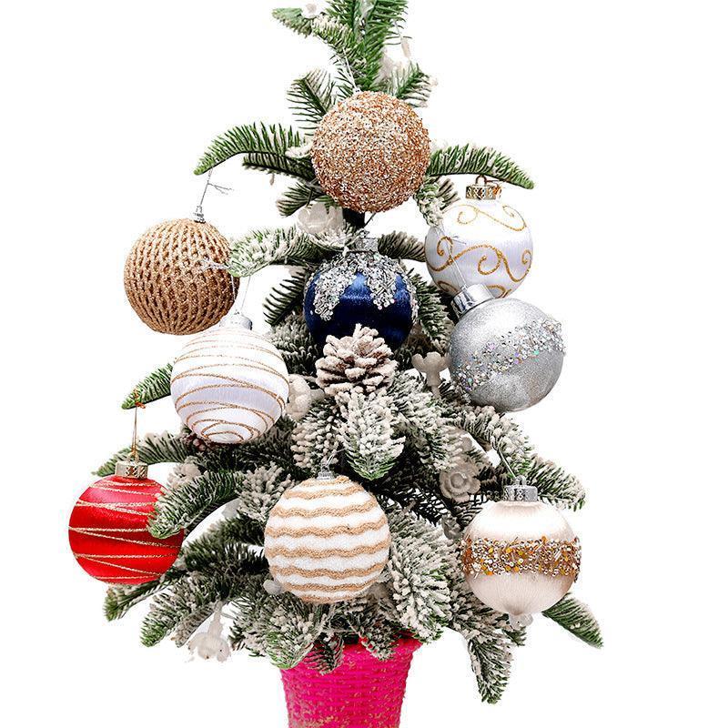 Painted Silk Ball Christmas Tree Pendant - HEPSIBAH SHOP