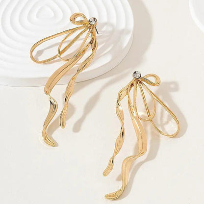 Irregular Large Bow Earrings For Women - HEPSIBAH SHOP