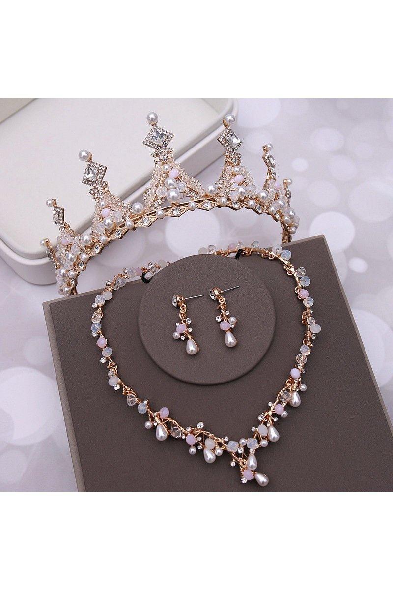 Women's Fashion Wedding Crown Set - HEPSIBAH SHOP