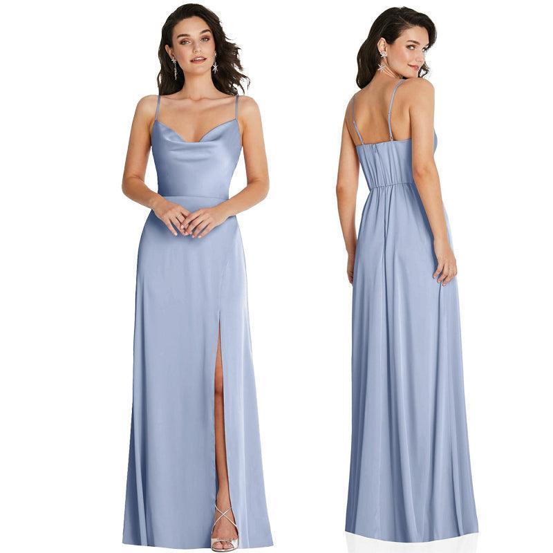 Satin Bridesmaid Dresses Slimming & Shading - HEPSIBAH SHOP