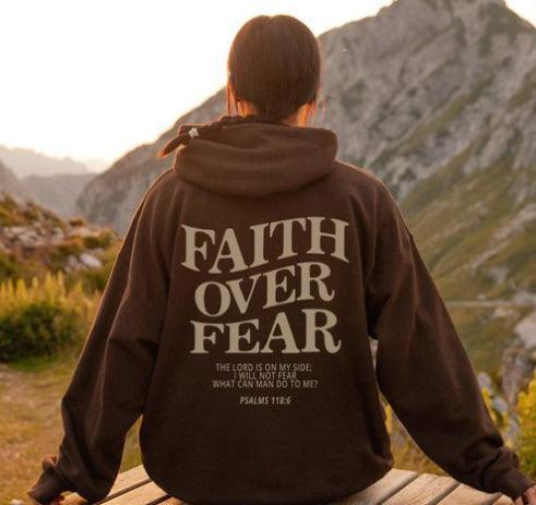 Faith Over Fear Christian Sweatshirt - HEPSIBAH SHOP