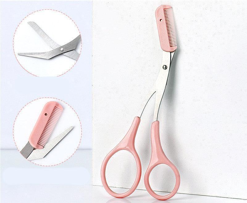 Eyebrow Trimming Knife With Curved Comb - HEPSIBAH SHOP