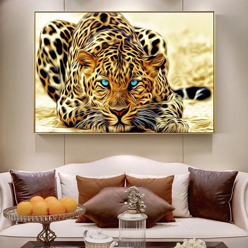 Leopard Animal Decorative Painting Core - HEPSIBAH SHOP