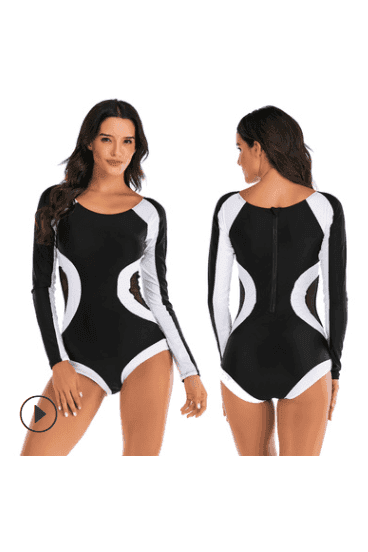 One-piece long sleeve surfing suit - HEPSIBAH SHOP