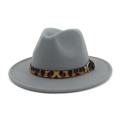 Fedora leopard print hat - HEPSIBAH SHOP