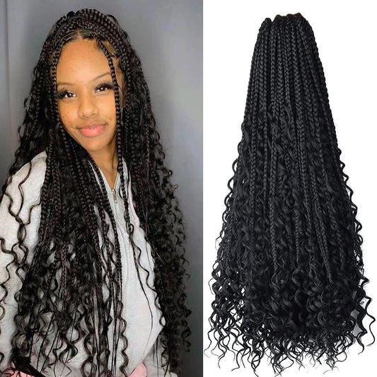 Chemical Fiber Hair Three-strand African Braid Crochet Hair - HEPSIBAH SHOP