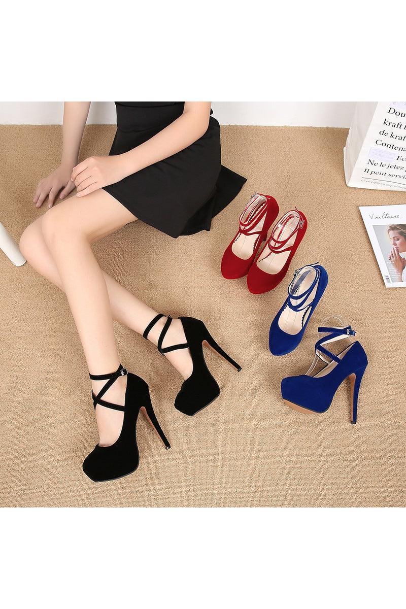 Cross strap high heels - HEPSIBAH SHOP