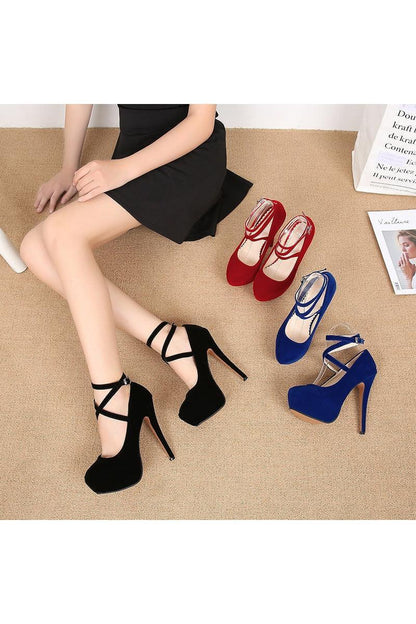 Cross strap high heels - HEPSIBAH SHOP