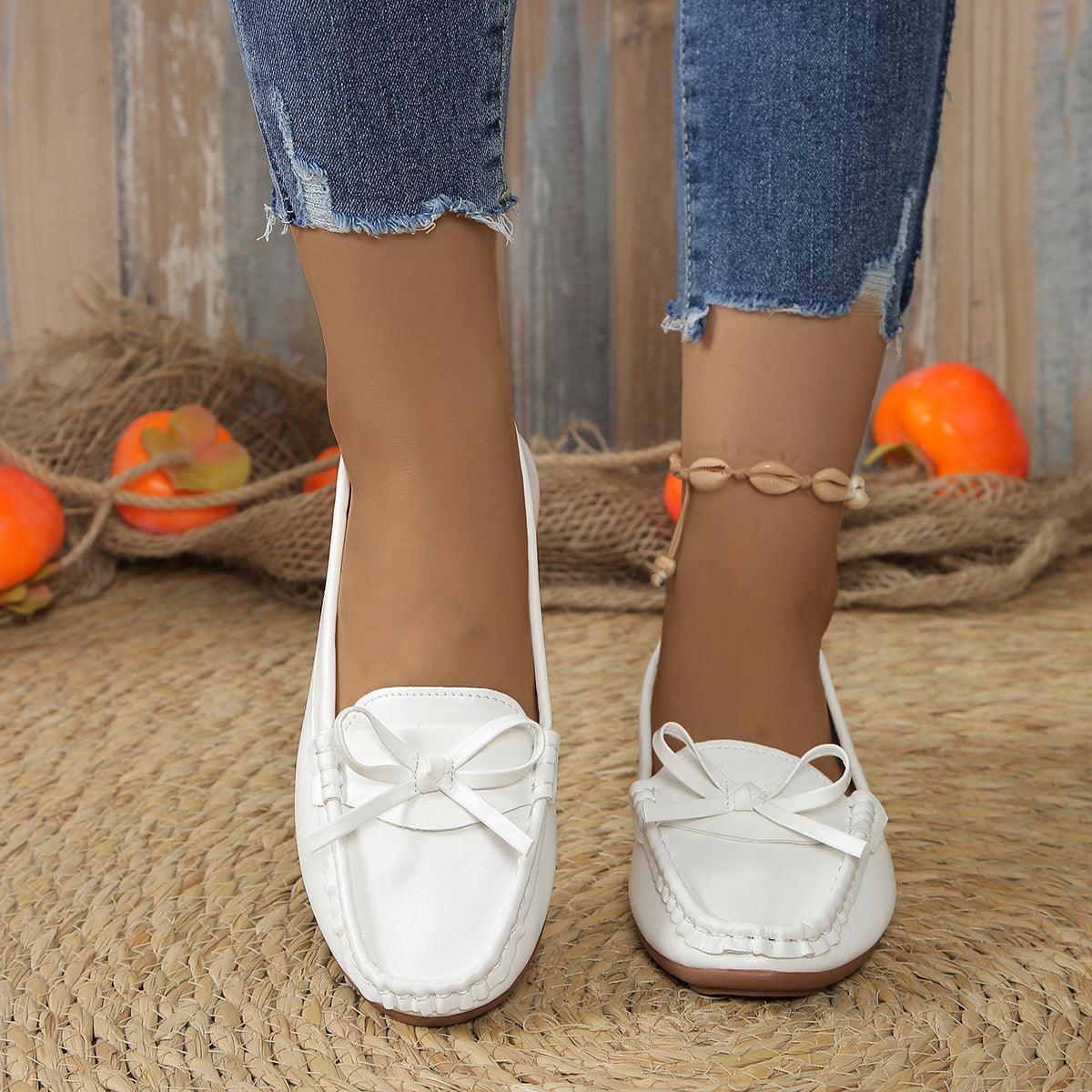 Casual Bowknot Flat Shoes - HEPSIBAH SHOP