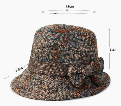 Women's Thickened Tweed Fisherman's Hat - HEPSIBAH SHOP