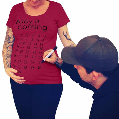 Baby Is Coming Pregnancy T-shirt - HEPSIBAH SHOP