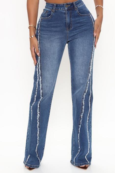 Women's Fashion High Waist Straight Jeans - HEPSIBAH SHOP