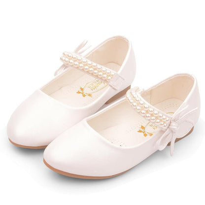 Girls' Photography Flat Leather Shoes - HEPSIBAH SHOP