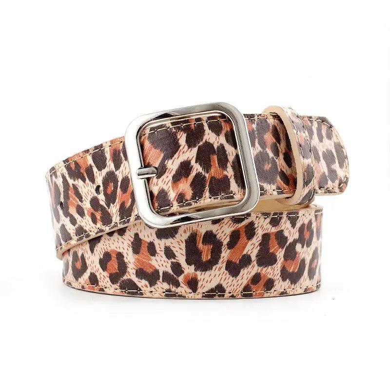 Ladies casual leopard print PU belt - HEPSIBAH SHOP