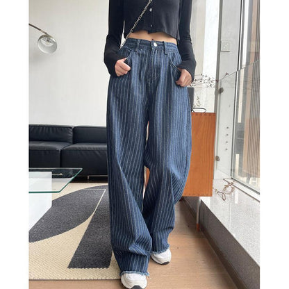 Women's High-waisted Skinny Striped Jeans - HEPSIBAH SHOP