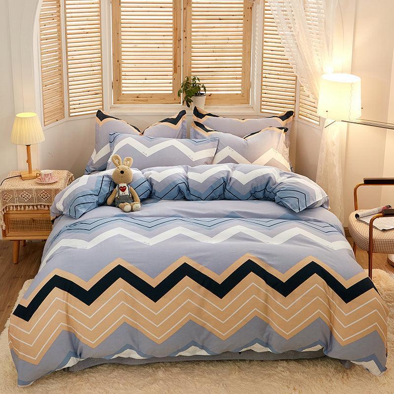 Twill Cotton Four-piece Set Quilt Cover - HEPSIBAH SHOP