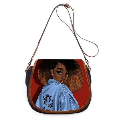 African Pu women's One Shoulder Messenger Bag - HEPSIBAH SHOP