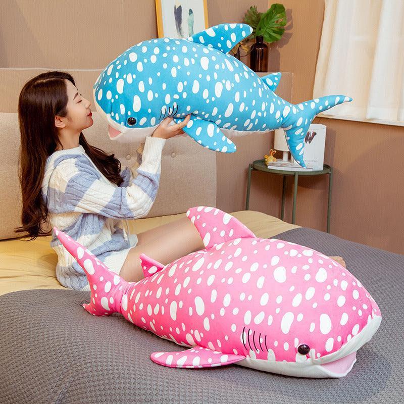 Spotted fish plush pillow