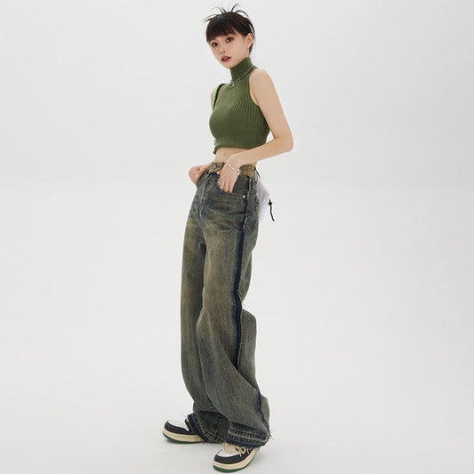 Women's High-waisted Baggy Jeans - HEPSIBAH SHOP