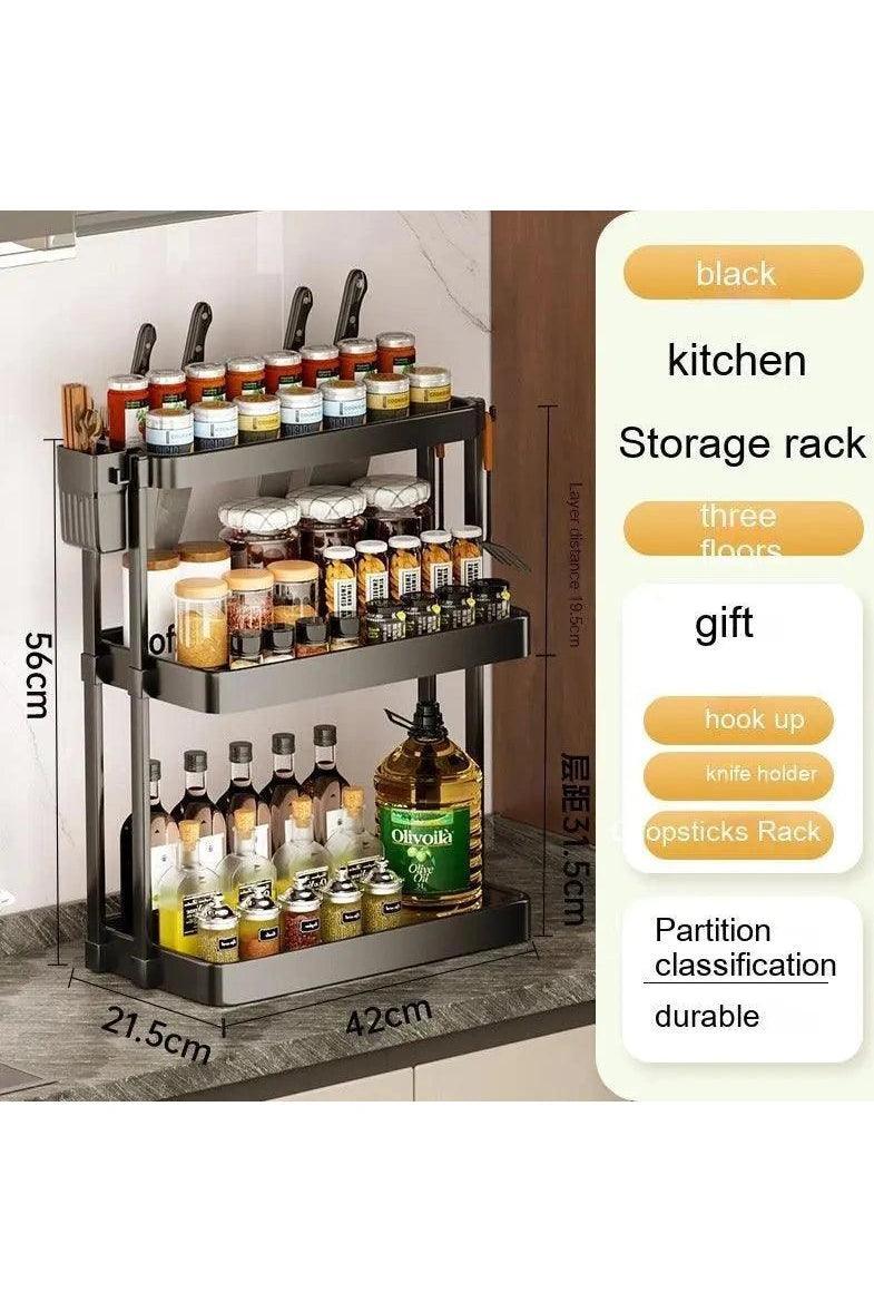 Kitchen Rack For Seasoning Multi-layer Storage Kitchen Supplies - Image #3