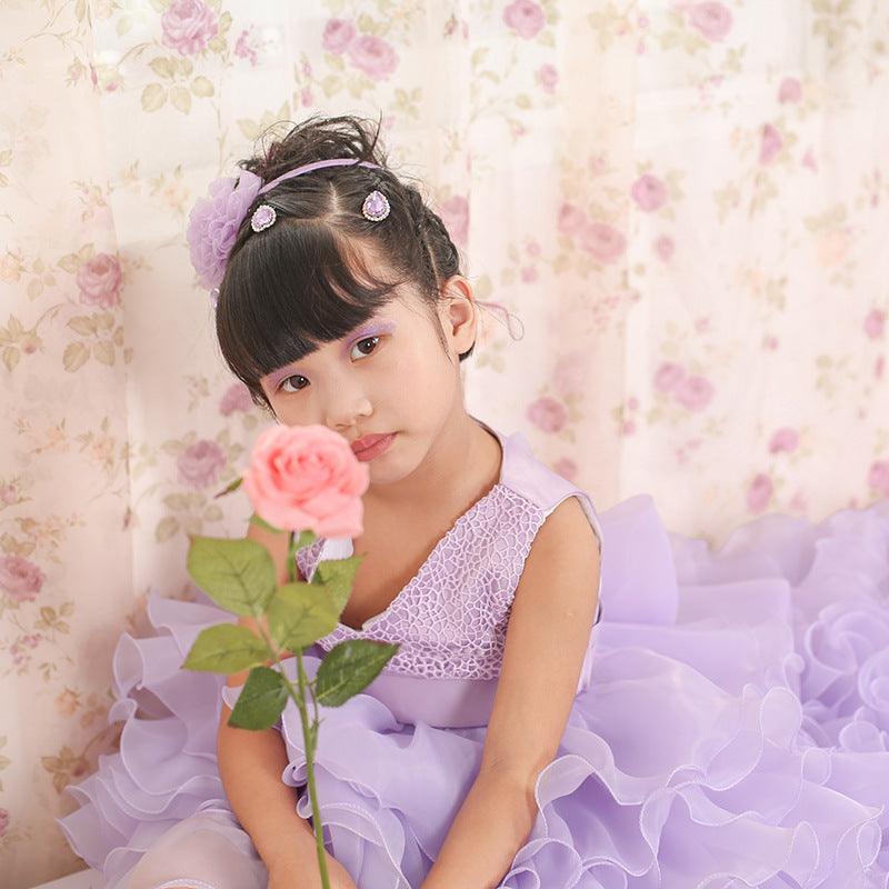 Trailing dress flower girl tuxedo small dress - HEPSIBAH SHOP