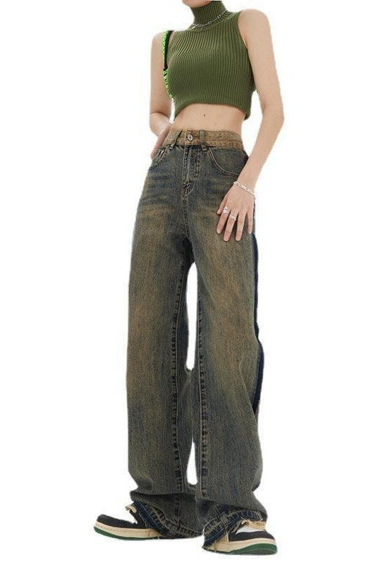 Women's High-waisted Baggy Jeans - HEPSIBAH SHOP