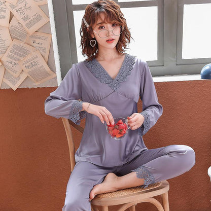 Ice Silk Summer Couple Pajamas - HEPSIBAH SHOP