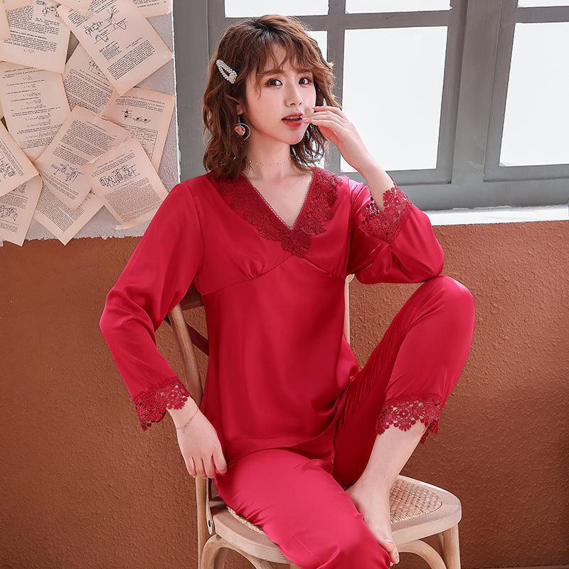 Ice Silk Summer Couple Pajamas - HEPSIBAH SHOP