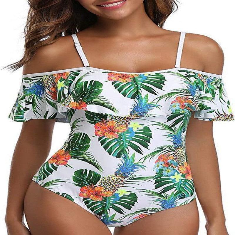 Slim Off Shoulder Women's One-piece Swimsuit - HEPSIBAH SHOP