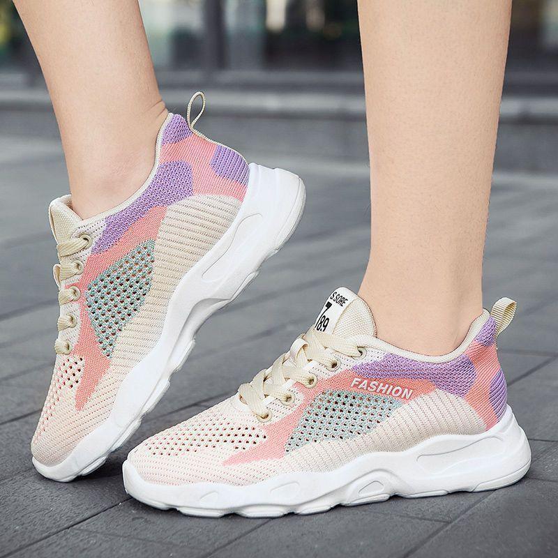 Casual Colorblock Lace-up Sneakers Women - HEPSIBAH SHOP