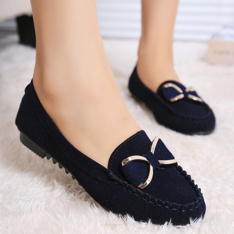 Fashion Bowknot Flat Loafers Cozy Shoes - HEPSIBAH SHOP