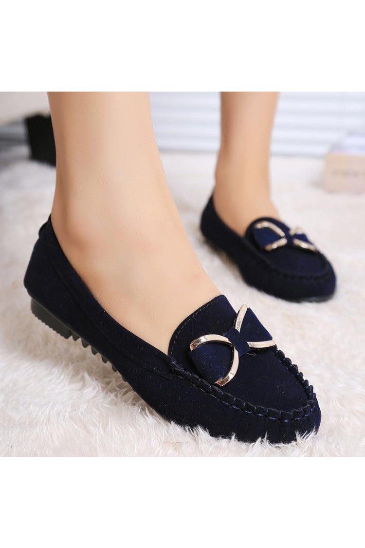 Fashion Bowknot Flat Loafers Cozy Shoes - HEPSIBAH SHOP