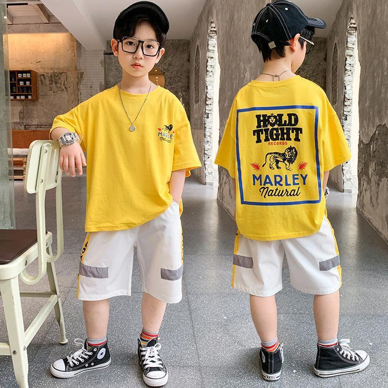 Boys Summer Short-sleeved Suits, Children's Handsome Summer Clothes - HEPSIBAH SHOP