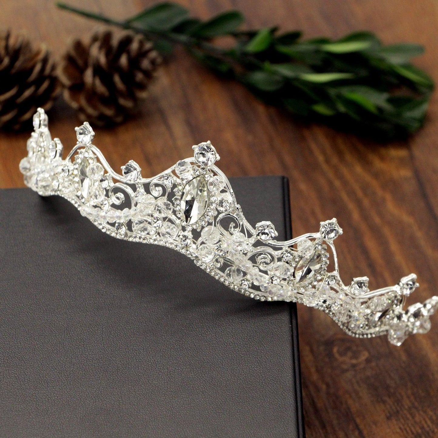 Korean Handmade Beaded Wedding Crown - HEPSIBAH SHOP