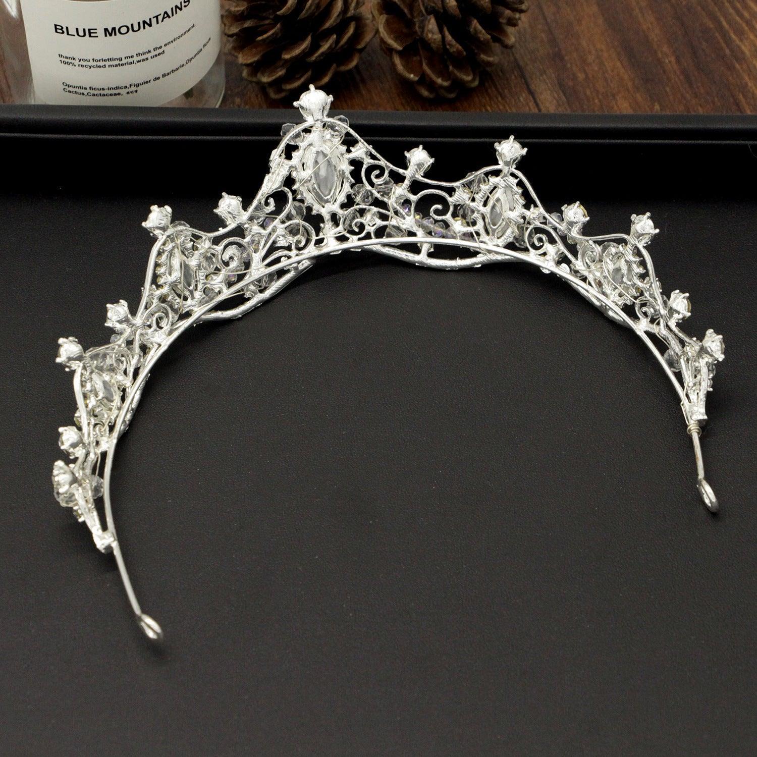 Korean Handmade Beaded Wedding Crown - HEPSIBAH SHOP