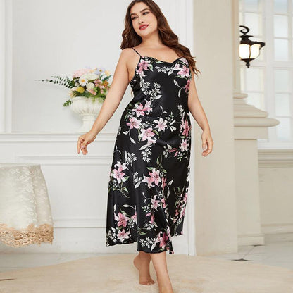 Plus-sized Ice Silk Fashion Casual Pajamas - HEPSIBAH SHOP