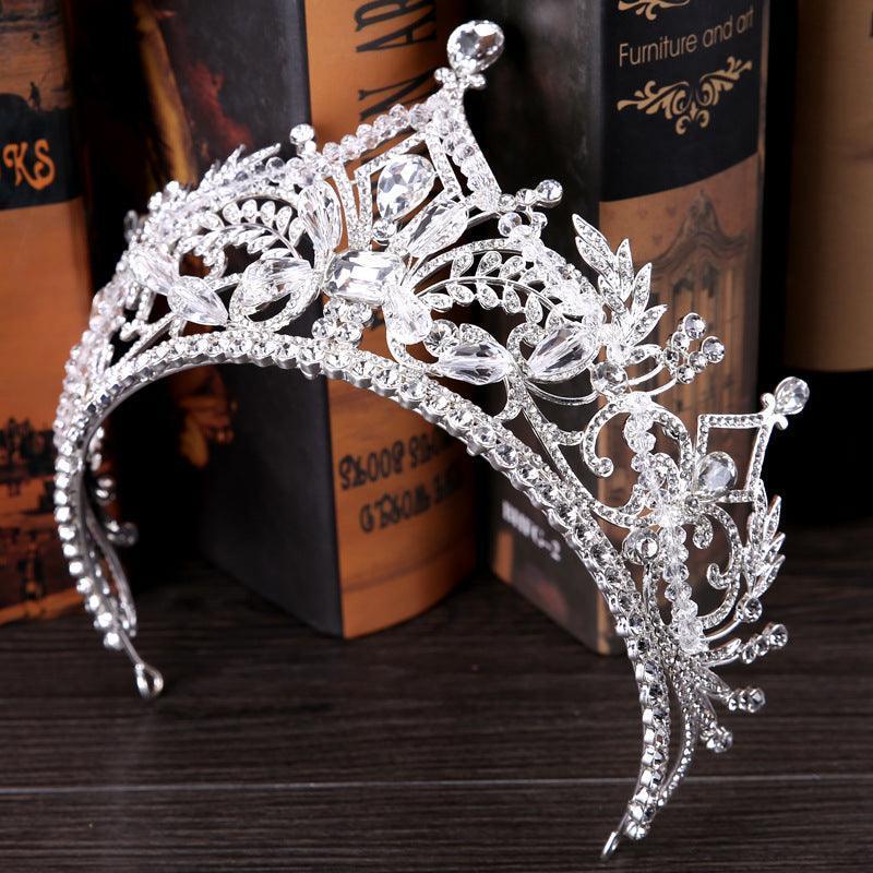 Crystal Big Crown Wedding Hair Accessories - HEPSIBAH SHOP