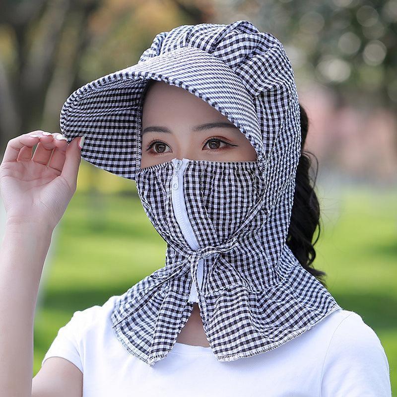 Neck guard big brim hat - HEPSIBAH SHOP