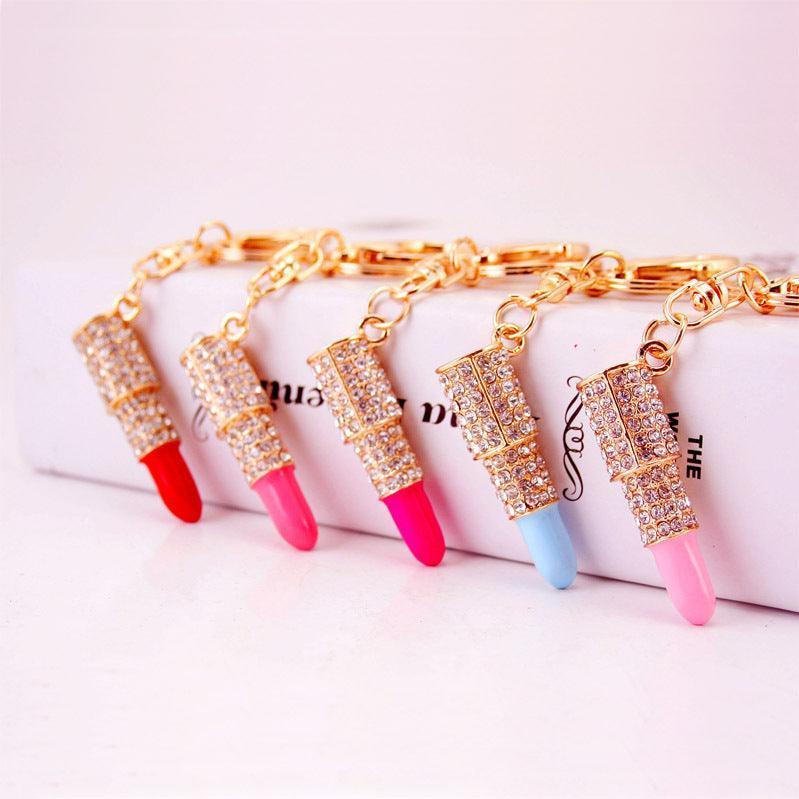 Women's Gifts Rhinestone Lipstick Keychain - HEPSIBAH SHOP