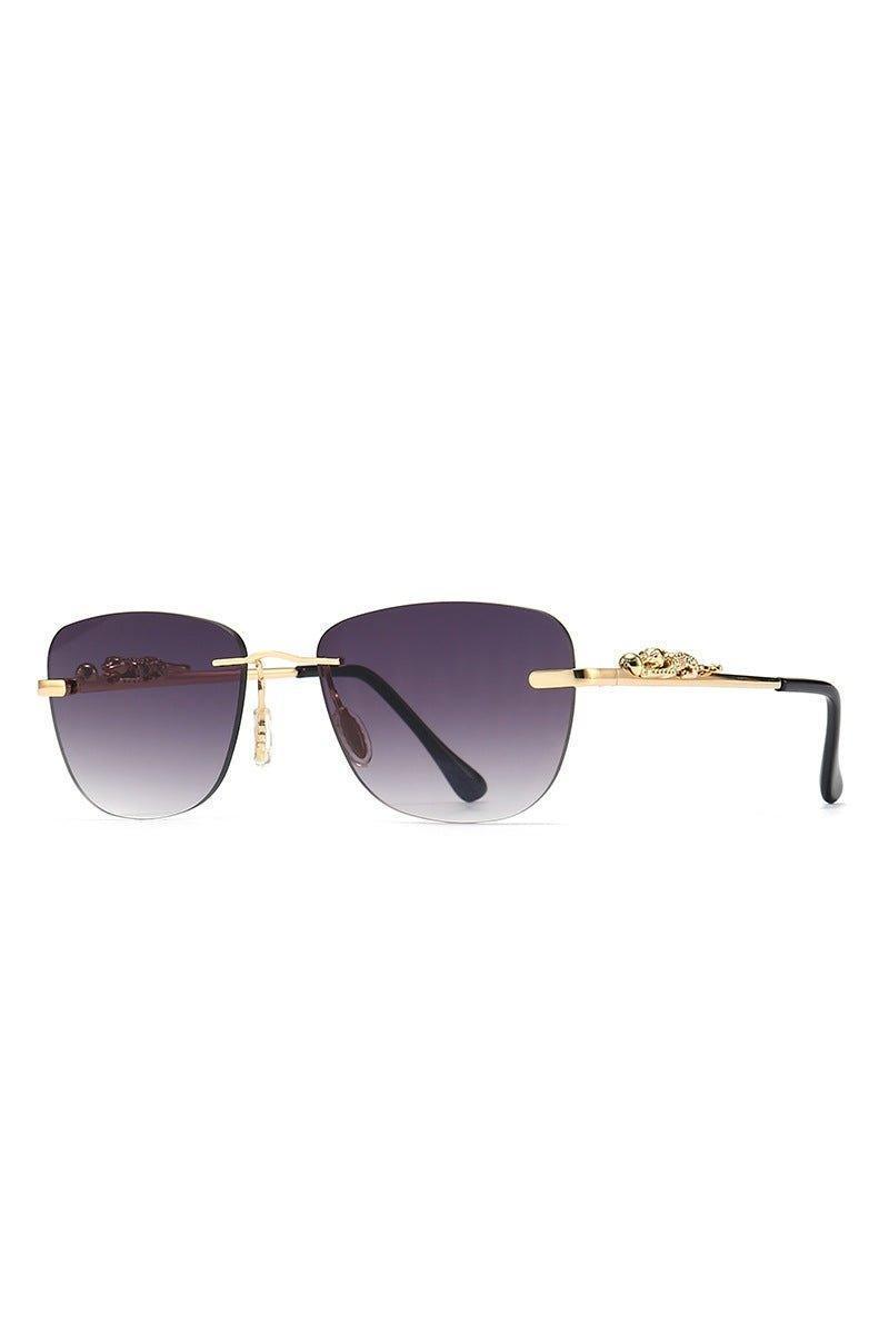 Fashion Metal Jumping Leopard Decorative Sunglasses - HEPSIBAH SHOP