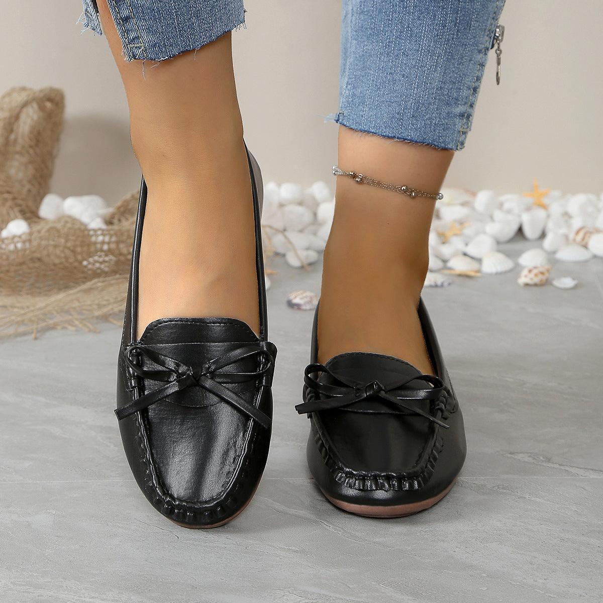 Casual Bowknot Flat Shoes - HEPSIBAH SHOP