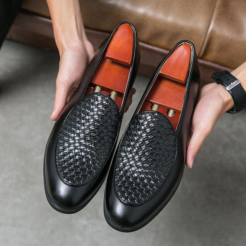 Business Casual Loafers Men's Simplicity Lightweight Laceless Leather Shoes - HEPSIBAH SHOP