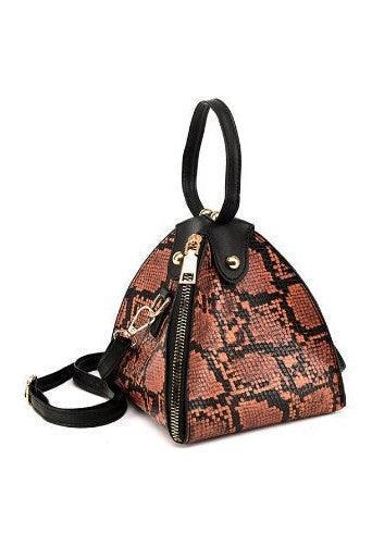 Leopard print triangle handbag - HEPSIBAH SHOP