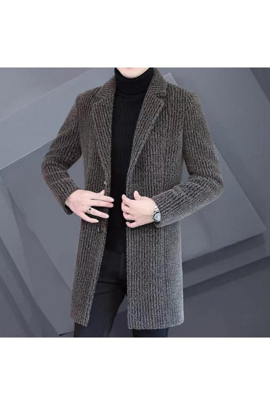 Men's Duster Slim-fit Woolen Coat - HEPSIBAH SHOP