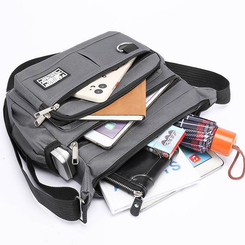 Men's Outdoor Leisure Multi-layer Zipper Messenger Bag - HEPSIBAH SHOP