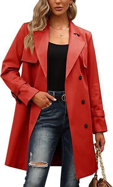 European And American Autumn Women's Double Breasted Fashion Casual Trench Coat - HEPSIBAH SHOP