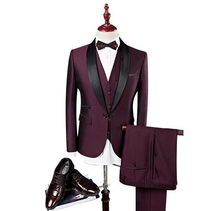 Men 3 Pieces Groom Tuxedo - HEPSIBAH SHOP