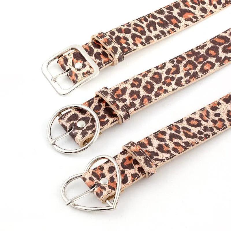 Ladies casual leopard print PU belt - HEPSIBAH SHOP