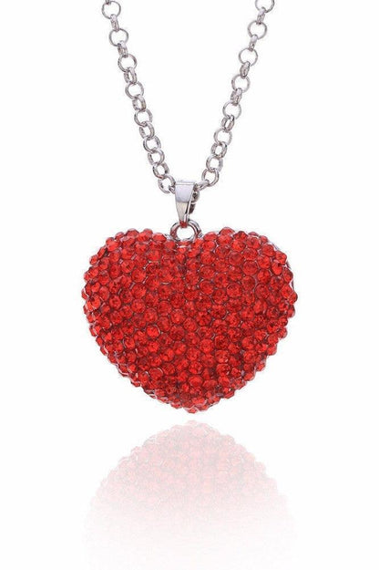 New Necklace Korean Love Heart-shaped Sweater Chain - HEPSIBAH SHOP